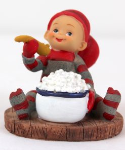 baby nisse dreng der spiser risengrød 8 centimeter