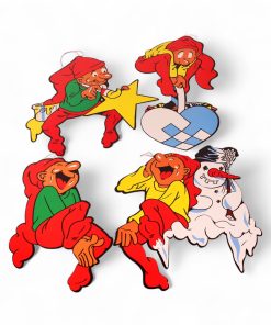 karton bramming nisser med tryk på begge sider 4 styk i posen