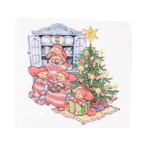 Serviet frokost 33x33 cm med babynisser