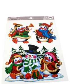 stickers med snemand og pingviner