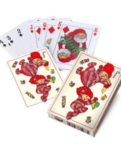 Spielkarten mit Pobra Babynissen – 7 x 9 cm. 54 Karten in der Schachtel. Lustige Karten für Weihnachten