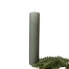 stearinlys til piet hein gulv lysestager støvgrønne 25 centimeter høje og diameter 5 centimeter