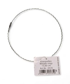 metalring ruflet kransringe med diameter på 15 centimeter til dekorationer