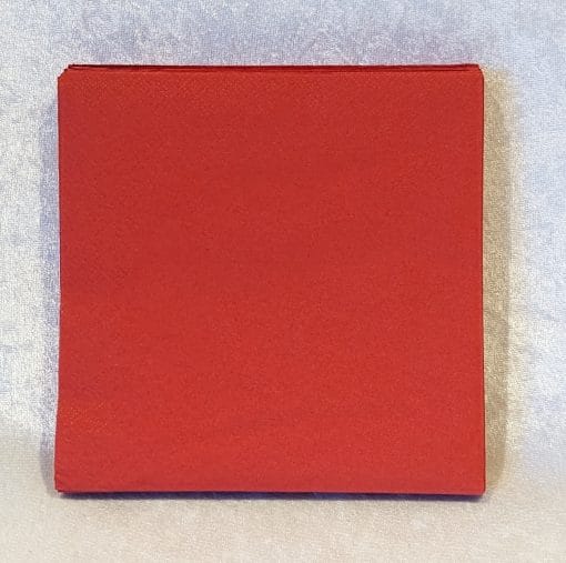 Lunsjservietter RØD 20 stk. 33 x 33 cm. Asp-Holmblad