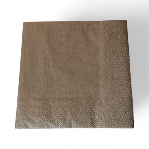 Frokostservietter KHAKI-farvet 20 stk. Asp-Holmblad