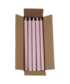 kasse med 20 styk syren lilla kronelys på 30 centimeter