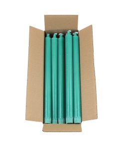 kasse med 20 styk søgrønne kronelys på 30 centimeter