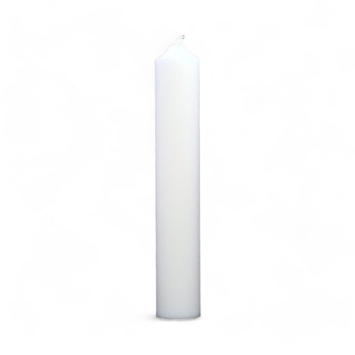 hvid stearinlys til piet hein lysestager 100% ren stearin diameter 5 centimeter højde 30 centimeter