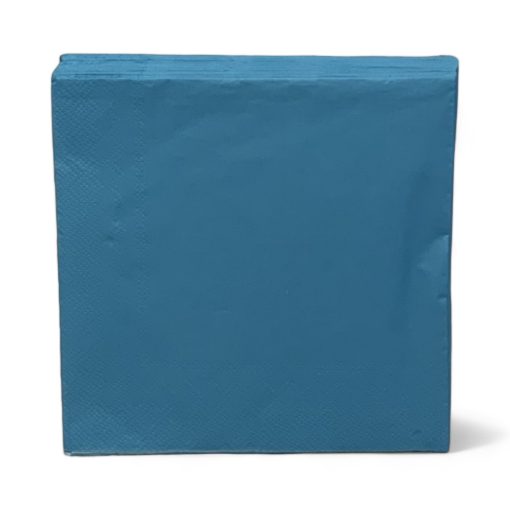 Lunsjservietter, TURKISBLÅ, 20 stk. 33 x 33 cm. Asp-Holmblad