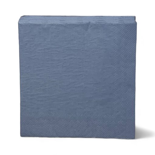 Middagservietter, STØVBLÅ, 20 stk. 40 x 40 cm. Asp-Holmblad7