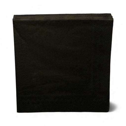 20 styk sorte middagservietter 40 x 40 centimeter fra asp-holmblad