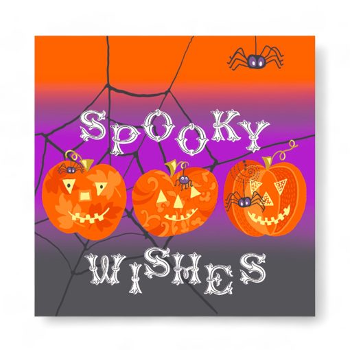 servietter til halloween spooky whises med græskar
