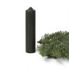 stearinlys grønne 4 x 18 centimeter - billige bloklys til advent og fest
