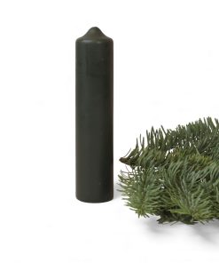 stearinlys grønne 4 x 18 centimeter - billige bloklys til advent og fest