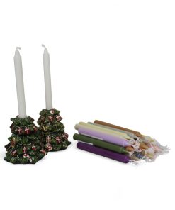 juletræslysestage til kærtelys