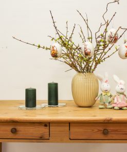 Alternative view of Påskeæg til ophæng i polystyren med påskeharer og æg. 2 stk.