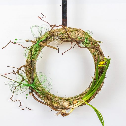 Halmkrans - halmbøjle str. 5 x 40 cm. - perfekt til adventskrans og grønne kranse - Billede 2