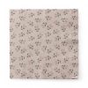 Servietten hellbeige mit Blumen. 20 Stk. Mittagessen Größe 33 x 33 cm.