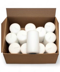 hvid bloklys 7 x 12 centimeter billigt kvalitets stearinlys til fest