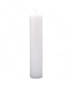 stearinlys til piet hein gulv lysestager hvide 25 centimeter høje og diameter 5 centimeter