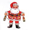 Julekalender som sprellemann i papp. Nostalgisk julepynt til barn