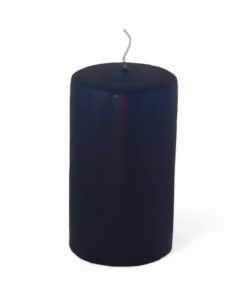 Blockkerze, DUNKELBLAU, 7 x 12 cm. Günstige Qualitätskerzen für Feste