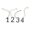 Adventstall 1+2+3+4 svarte i metall, Design din egen adventsdekorasjon
