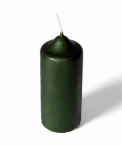 stearinlys grønne 4 x 10 centimeter - billige bloklys til advent og fest