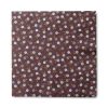 Servietten braun mit kleinen Blumen. 20 Stk. Mittagessen Größe 33 x 33 cm.