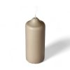 Kerze SAND-farben 4 x 10 cm. - günstige Blockkerzen für Advent und Feier