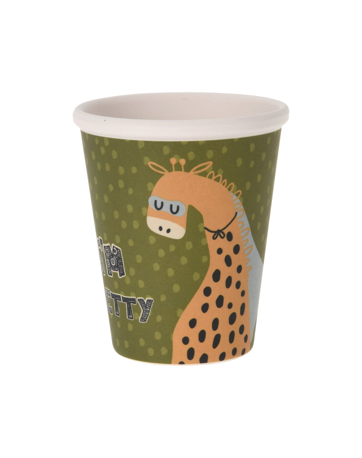 Becher aus Melamin 250 ml. mit Giraffe. Kindergeschirr