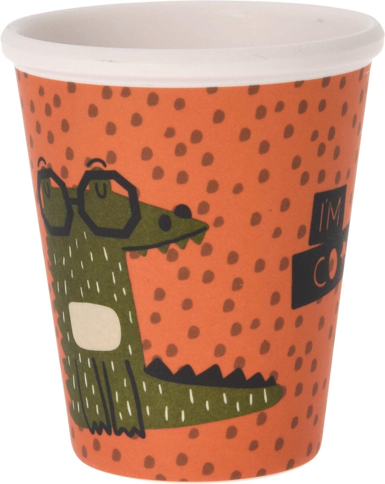 Becher aus Melamin 250 ml. mit Krokodil. Kindergeschirr – Bild 3