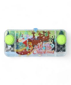 Wasserspiel mit Weihnachtsthema. Limette mit dem Schlitten des Weihnachtsmanns.