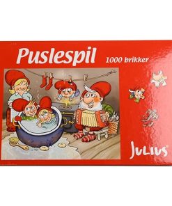 stort jule puslespil med julius nisser med 1000 brikker