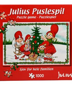 julius puslespil med 1000 brikker med juletræ