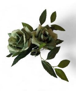 Lichterkranz groß ROSE grün 15 cm. Für Kerzen