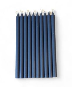 10 styk kongeblå kertelys ø1,2 centimeter er elegante stearinlys til fester