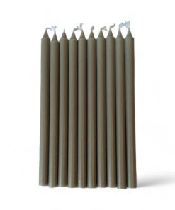 10 styk sand kertelys ø1,2 centimeter er elegante stearinlys til fester