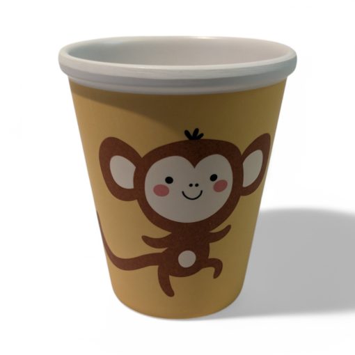 250 milliliter lilla krus med tiger motiv og konisk facon