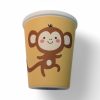Becher aus Melamin mit Affe. Kinderbecher, 250 ml.