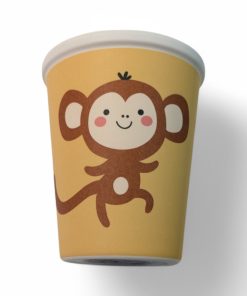 lilla melaminkrus til børn med orange tiger