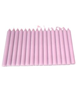 Dünne Kerzen, LAVENDEL LILA durchgefärbt 12 cm. Kerzen Ø 1,2 cm.