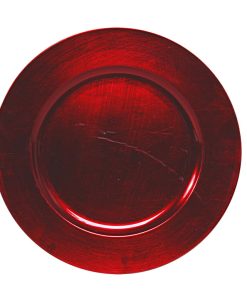 fad til dekorationer og stearinlys rød 33 centimeter i diameter