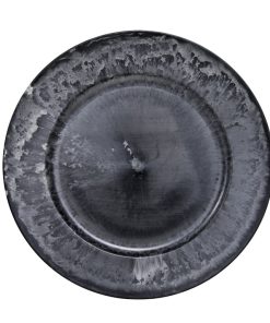 fad til dekorationer og stearinlys grå 33 centimeter i diameter
