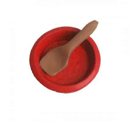 Zubehör für Wichteltür, Schüssel und Esslöffel - auch gut für Wichtellandschaft