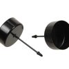 Lichthalter mit Spießen für Teelichter, SCHWARZ Metall, 4 Stück. Durchmesser 4,2 cm.
