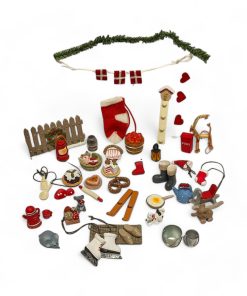 Zubehör für Wichteltür. Gemischtes Angebotspaket. 12 Stück.