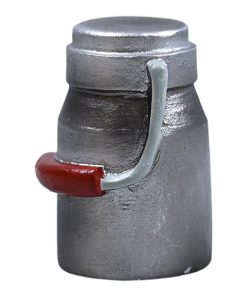 Zubehör für Wichteltür, silberfarbener Milchkännchen. Passt zu Wichtellandschaften