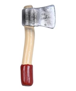 Axt für Wichtel. Silber/Natur/Rot. Zubehör für Wichteltür