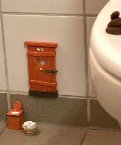 Alternative view of Nissens Toilettentür. Zubehör für Wichteltür 14 x 7 cm.